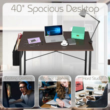 Load image into Gallery viewer, Modern Computer Desk Study Writing Table Home Office with Storage Bag Coffee-M