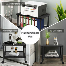 Load image into Gallery viewer, 2-Tier Rolling Under-Desk with Storage Shelf