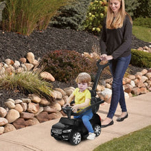 Load image into Gallery viewer, 3 in 1 Kids Ride On Push Car Stroller-Black