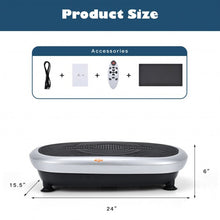 Load image into Gallery viewer, Mini Vibration Body Fitness Platform with Loop Bands-Silver