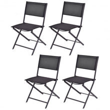 Load image into Gallery viewer, Set of 4 Outdoor Patio Folding Chairs