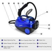 Load image into Gallery viewer, 2000W Heavy Duty Multi-purpose Steam Cleaner Mop with Detachable Handheld Unit-Blue