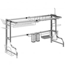 Load image into Gallery viewer, Stainless Steel Adjustable Dish Drainer Shelf