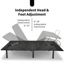Load image into Gallery viewer, Adjustable Bed Base Frame with Wireless Remote Control