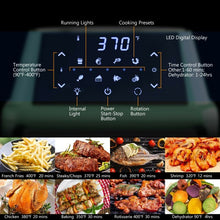 Load image into Gallery viewer, 19 QT Multi-functional Air Fryer Oven 1800W Dehydrator Rotisserie-Green