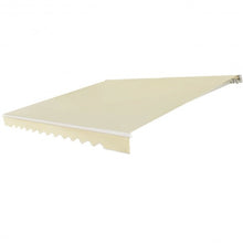 Load image into Gallery viewer, 12' x 10' Retractable Patio Awning Aluminum Sunshade Shelter-Beige