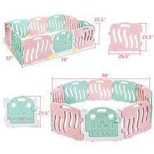 Load image into Gallery viewer, 10-Panel Kids Safety Activity Center -Pink