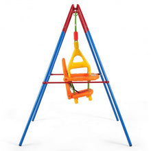 Load image into Gallery viewer, Toddler Swing Set High Back Seat with Swing Set