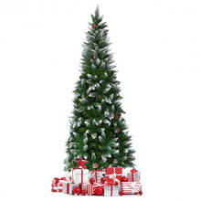Load image into Gallery viewer, 5' / 6' / 7.5' Artificial Pencil Christmas Tree with Pine Cones-6'