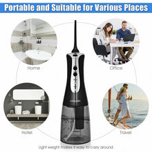Load image into Gallery viewer, Rechargeable Water Portable Flosser with 2 Nozzle