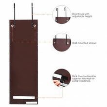 Load image into Gallery viewer, Lockable Wall Mount Mirrored Jewelry Cabinet with LED Lights-Brown