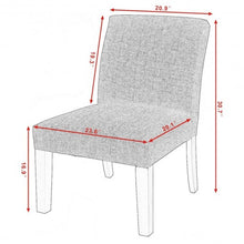 Load image into Gallery viewer, Modern Upholstered Armless Slipper Chair-Beige