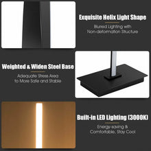 Load image into Gallery viewer, 48" Helix LED Floor Lamp Modern Standing Pole Light-Black