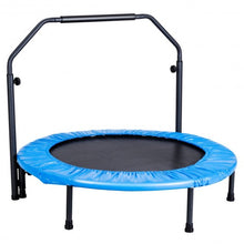 Load image into Gallery viewer, Mini Rebounder Trampoline with Adjustable Hand Rail