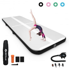 Load image into Gallery viewer, 15FT Air Track Inflatable Gymnastics Tumbling Mat -Black