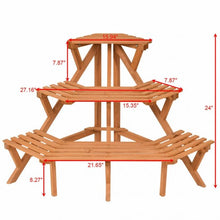 Load image into Gallery viewer, 3 Tiers Wooden Corner Plant Ladder Pot Holder Rack