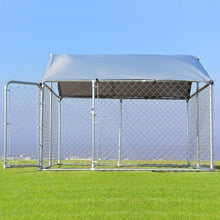 Load image into Gallery viewer, 7.5' x 7.5' Large Pet Dog Run House Kennel Shade Cage-Dog kennel + Kennel cover