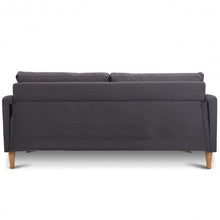 Load image into Gallery viewer, Upholstered Modern Fabric Love Seat Sofa-Gray