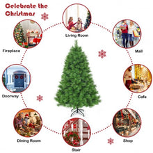 Load image into Gallery viewer, 6 ft Hinged Artificial Christmas Tree Holiday Decoration with Stand