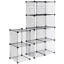 Load image into Gallery viewer, DIY 12 Cube Grid Wire Cube Shelves