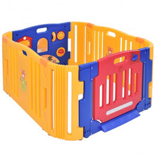 Load image into Gallery viewer, 4 Panel Safety Baby Center Playpen-Blue