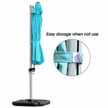 Load image into Gallery viewer, 11' Patio Offset Cantilever Umbrella 360° Rotation Aluminum Tilt-Blue