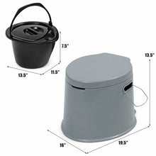 Load image into Gallery viewer, Portable Travel Toilet with Paper Holder for Indoor Outdoor