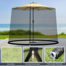 Load image into Gallery viewer, 9' to 10' Outdoor Umbrella Table Screen Mosquito Bug Insect Net