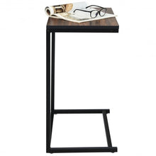 Load image into Gallery viewer, 26" Beside Sofa Laptop Holder End Stand Desk-Brown