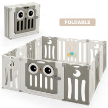 Load image into Gallery viewer, 14-Panel Baby Playpen Kids Activity Center Foldable Play Yard with Lock Door