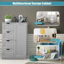 Load image into Gallery viewer, Standing Indoor Wooden Cabinet with 4 Drawers-Gray