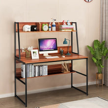 Load image into Gallery viewer, 47" Computer Desk Writing Study Table Workstation-Coffee
