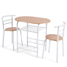 Load image into Gallery viewer, 3 pcs Home Kitchen Bistro Pub Dining Table 2 Chairs Set-Tan