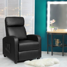 Load image into Gallery viewer, PU Leather Massage Recliner Chair with Footrest-Black