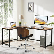 Load image into Gallery viewer, L Shaped Corner Computer Desk Laptop Gaming Table Workstation-Coffee