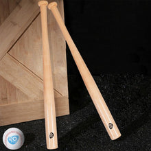 Load image into Gallery viewer, 2 pcs 34" Natural Wooden Baseball Bat and 2 pcs 9" Baseball