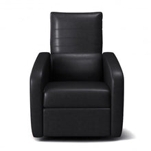 Load image into Gallery viewer, Contemporary Foldable-Back Leather Manual Recliner Sofa Chair-Black