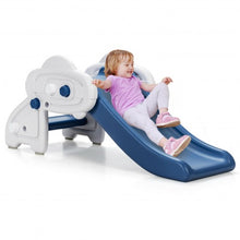 Load image into Gallery viewer, Freestanding Baby Mini Play Climber Slide Set w/HDPE & Anti-Slip Foot Pads-Blue