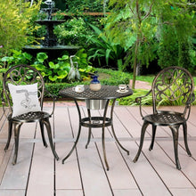 Load image into Gallery viewer, 3 pcs Outdoor Set Patio Bistro with Attached Removable Ice Bucket