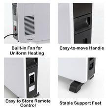Load image into Gallery viewer, 1500 W Freestanding Convector Heater w/ Remote Control