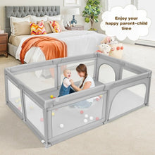 Load image into Gallery viewer, Extra-Large Safety Baby Fence with 50 Ocean Balls-Gray