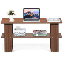 Load image into Gallery viewer, Coffee Table Living Room Furniture with Storage Shelf-Brown