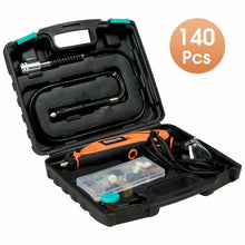 Load image into Gallery viewer, Electric Rotary Tool Kit Variable Speed 140 Pcs Accessories
