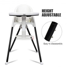 Load image into Gallery viewer, 3 in 1 Convertible Highchair with Detachable Double Trays-White
