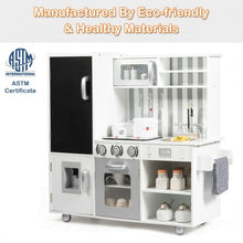 Load image into Gallery viewer, White Kids Kitchen Playset Cooking Toys