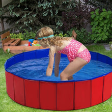 Load image into Gallery viewer, 48" Foldable Kiddie Pool Kids Bath Tub