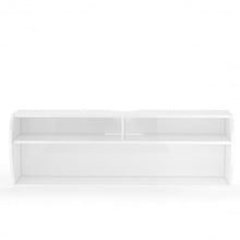 Load image into Gallery viewer, 48.5" 2 Tier Modern Wall Mounted Hanging Floating Shelf-White