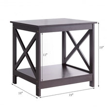 Load image into Gallery viewer, X-Design Display Accent Sofa Side Nightstand Table-Brown