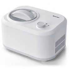 Load image into Gallery viewer, 1.1 QT Ice Cream Maker Automatic Frozen Dessert Machine with Spoon-White