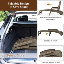 Load image into Gallery viewer, Adjustable Patio Sun Lounger with Weather Resistant Wheels-Coffee